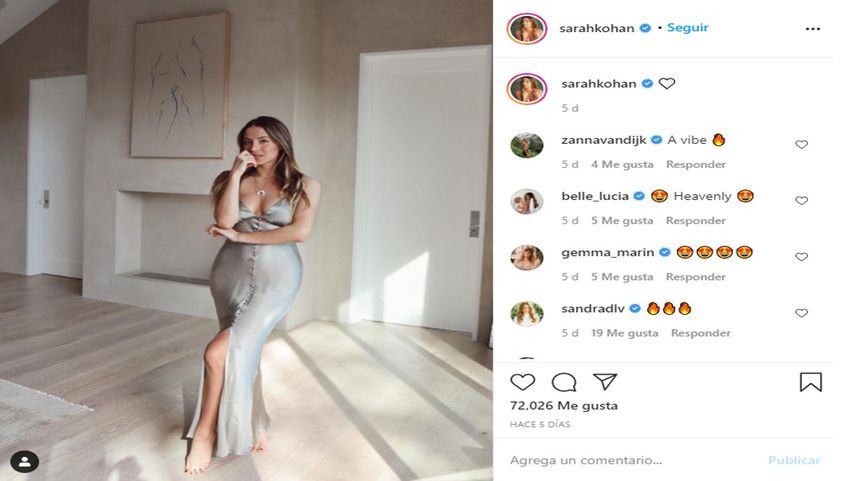 Sarah Kohan, esposa del futbolista Javier Hernández Balcázar Chicharito.