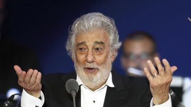 Pl&aacute;cido Domingo durante un concierto en Szeged, Hungr&iacute;a.