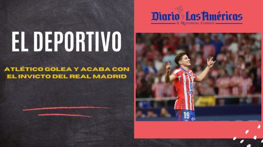 El argentino Julián Álvarez comandó la ofensiva del Atlético de Madrid en el primer derbi de la capital española en esta temporada.