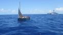 Cinco cubanos fueron interceptados en alta mar por agentes Guarda Costa.