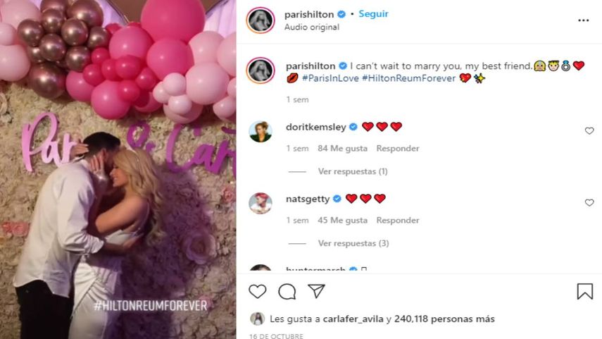 Paris Hilton y Carter Reum