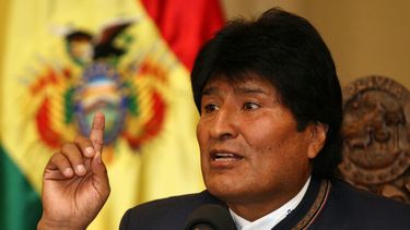 Evo Morales presidente de Bolivia.&nbsp;