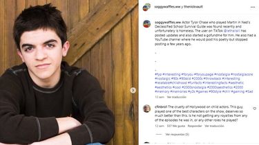 Tylor Chase, exestrella de Nickelodeon.