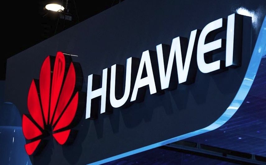 Un cartel de la compañía Huawei.