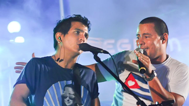 El duo cubano Buena Fe. 