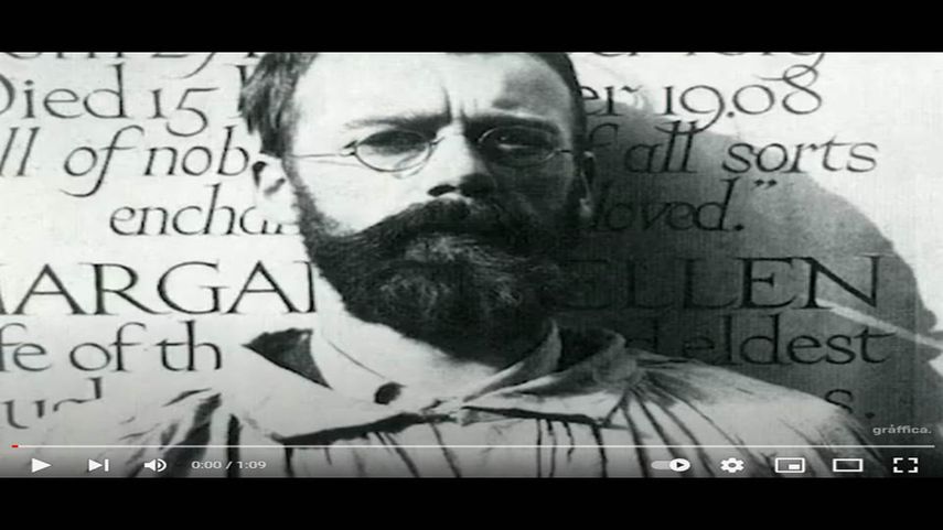 El artista británico Eric Gill. Un hombre escaló el edificio de la BBC y usó un martillo para vandalizar una estatua del polémico escultor.