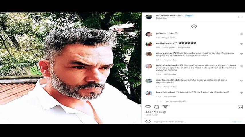 El actor colombiano Sebastián Boscán.