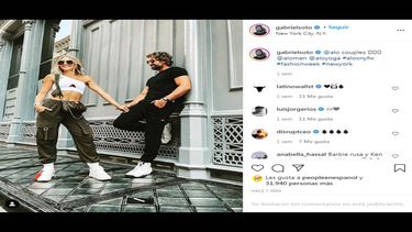 Los actores Irina Baeva y Gabriel Soto.