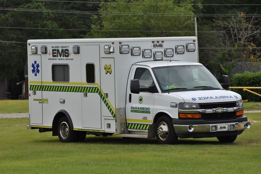 Ambulancia del servicio de emergencias del condado Wilson, en Carolina del Norte.&nbsp;