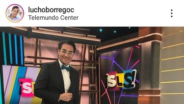El periodista Lucho Borrego en el estudio del programa Suelta la sopa. Borrego asegura que Carolina Sandoval ha mentido tras su salida del programa.&nbsp;