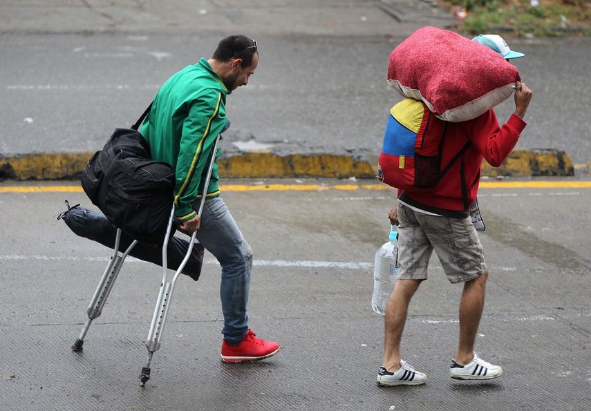 Venezolanos incapacitados han escapdo de la crisis en la nación caribeña y buscan refugio en Cali, Colombia.