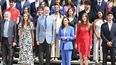La princesa Leonor, el rey Felipe, la reina Letizia y la infanta Sofía durante la audiencia al Patronato de la Fundación Comité Español de los Colegios del Mundo Unido en el Palacio de La Zarzuela, a 17 de julio de 2024, en Madrid.