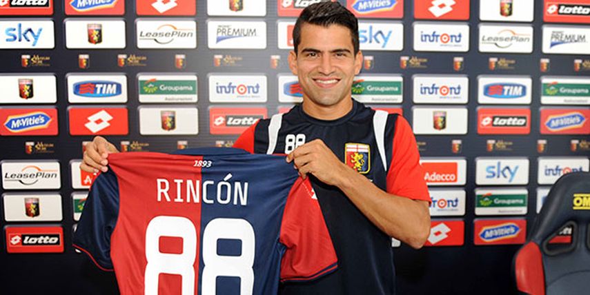 Rincón lucirá el dorsal 88 en el club genovés (www.genoacfc.it)