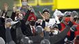 Tom Brady, quarterback de los Buccaneers de Tampa Bay, celebra con su equipo el título de la NFC el domingo 24 de enero del 2021 tras vencer a los Packers de Green Bay. Ahora los Bucs irán al Super Bowl.&nbsp;
