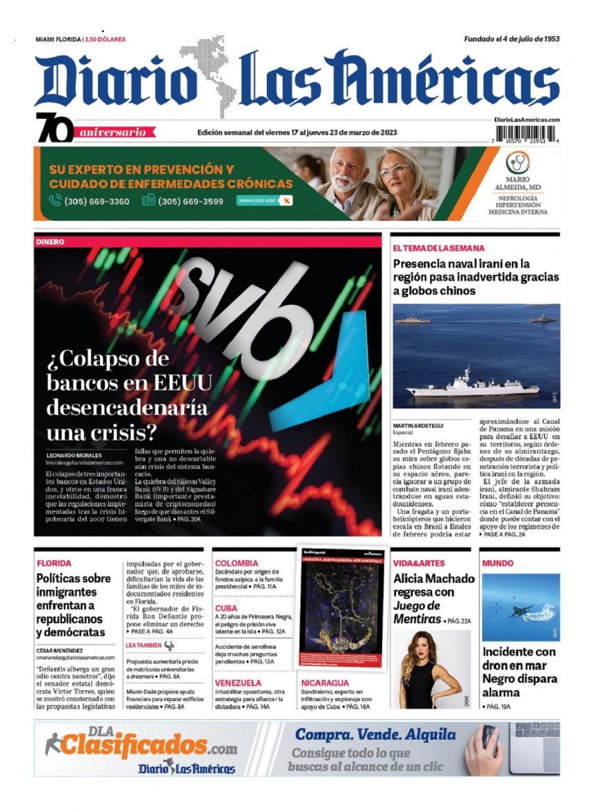 Portada digital del viernes 17 de marzo al jueves 23 de marzo de 2023