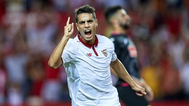 El francés Wissam Ben Yedder marcó tres goles para guiar el triunfo del Sevilla sobre&nbsp;Maribor esloveno.