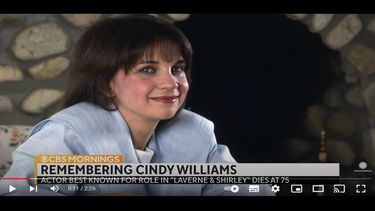 La actriz Cindy Williams.