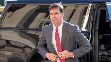 Mark T. Esper a su llegada al Pentágono en Arlington, Virginia, Estados Unidos, este 24 de junio de 2019.