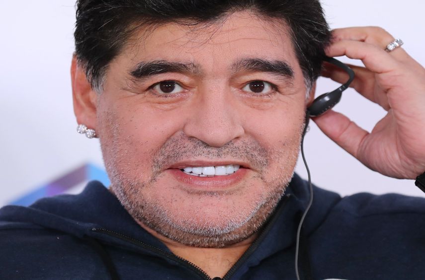 El exfutbolista argentino Diego Maradona. 
