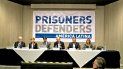 Directivos de la organización pro defensa de los derechos humanos Prisioners Defenders durante el acto de apertura de un nuevo capítulo en México. 