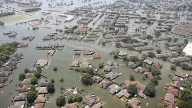 El huracán Harvey causó inundaciones masivas en Port Arthur, Texas, en agosto de 2017.
