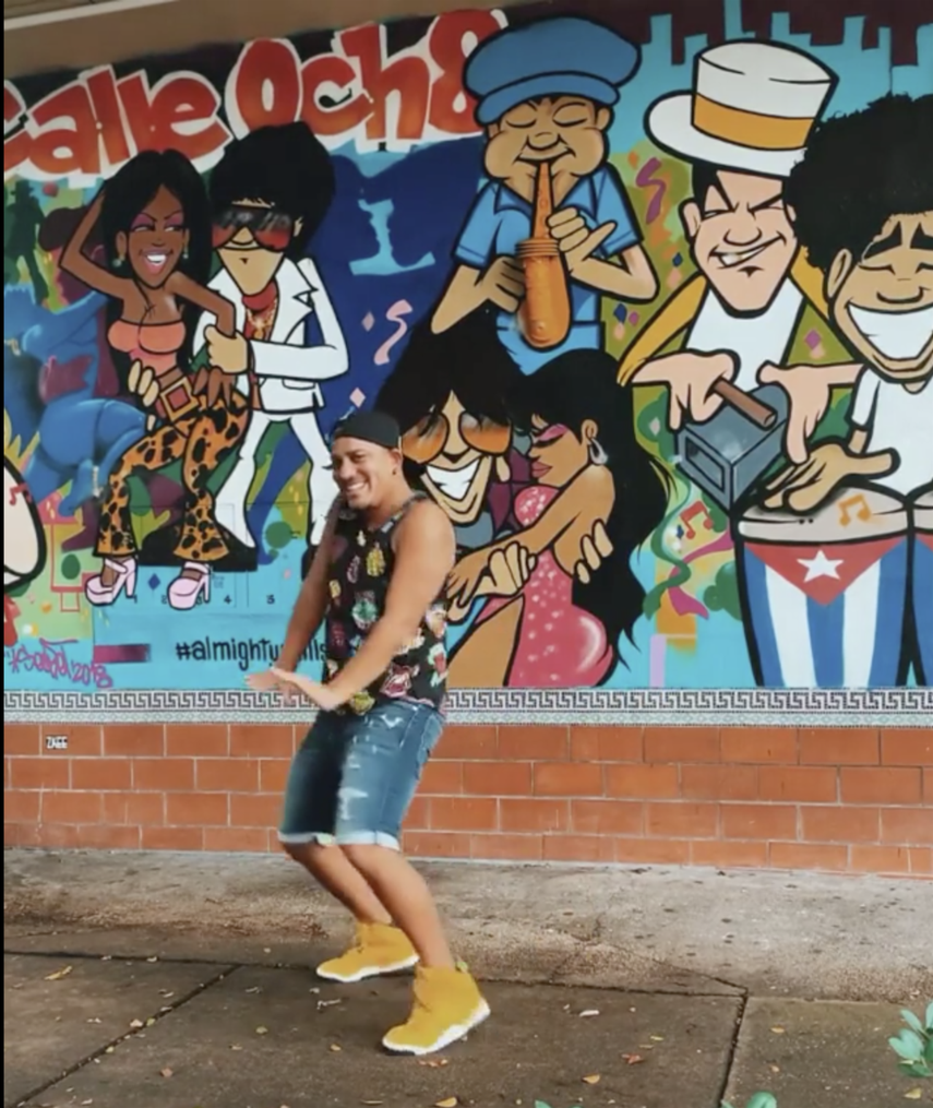 Zumba rinde tributo a Celia Cruz.&nbsp;