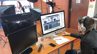 Un momento de la grabación del programa Hablemos de Inmigración en los estudios de DIARIO LAS AMÉRICAS.