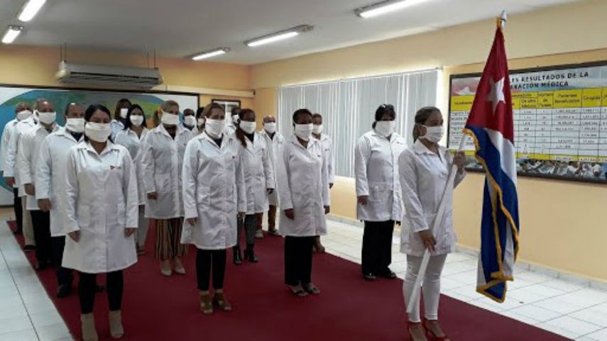 La brigada m&eacute;dica cubana enviada a Eswatini.