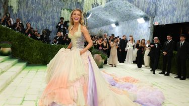 La actriz Blake Lively llega a la Gala Met 2026 que celebra el Arte del Vestuario en el Museo Metropolitano de Arte, en Nueva York, el 4 de mayo de 2026.