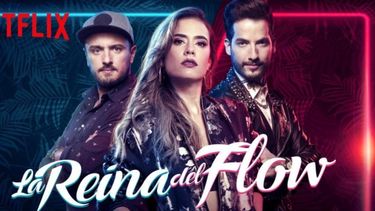 Flyer de la telenovela colombiana La reina del flow.