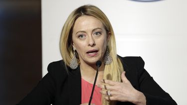 Giorgia Meloni marcha como favorita en Italia