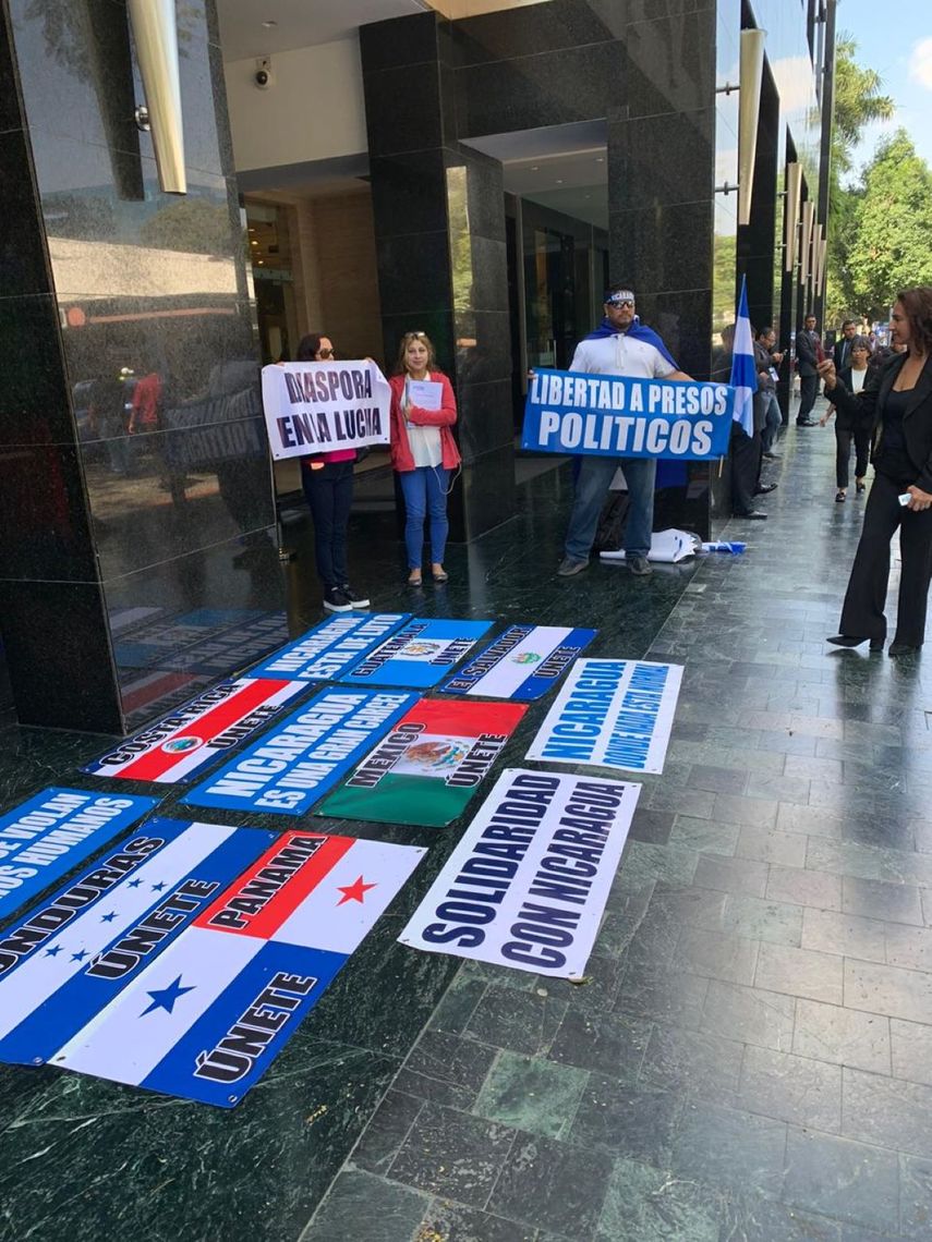 Nicarag&uuml;enses refugiados en Guatemala denuncian al dictador Daniel Ortega por violaciones a los derechos humanos.