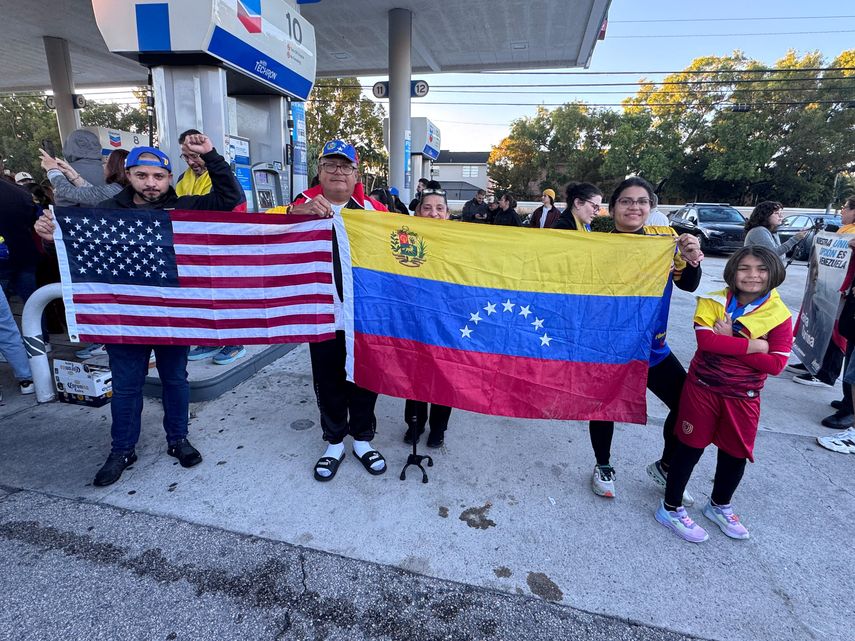Alegría en el exilio venezolano ante la captura de Nicolás Maduro. &nbsp;