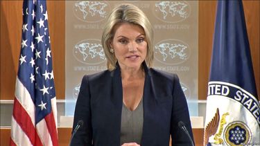 Heather Nauert, portavoz del Departamento de Estado de Estados Unidos.