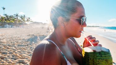 En días de calor mucha gente visita las playas