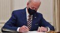 El presidente de Estados Unidos Joe Biden firma órdenes ejecutivas en la Casa Blanca. El presidente de Estados Unidos Joe Biden firma órdenes ejecutivas en la Casa Blanca.