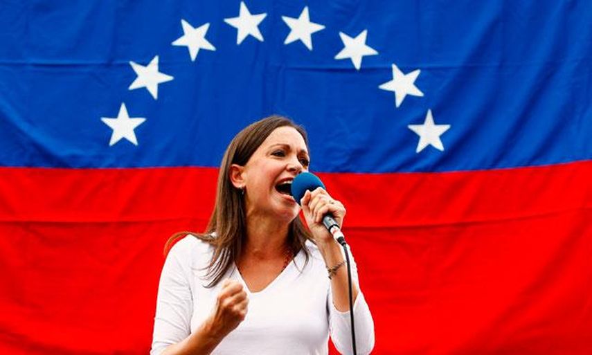 La ex diputada María Corina Machado. Foto EFE