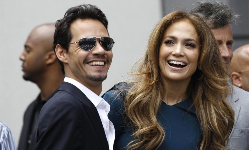 Jennifer López junto a Marc Anthony.