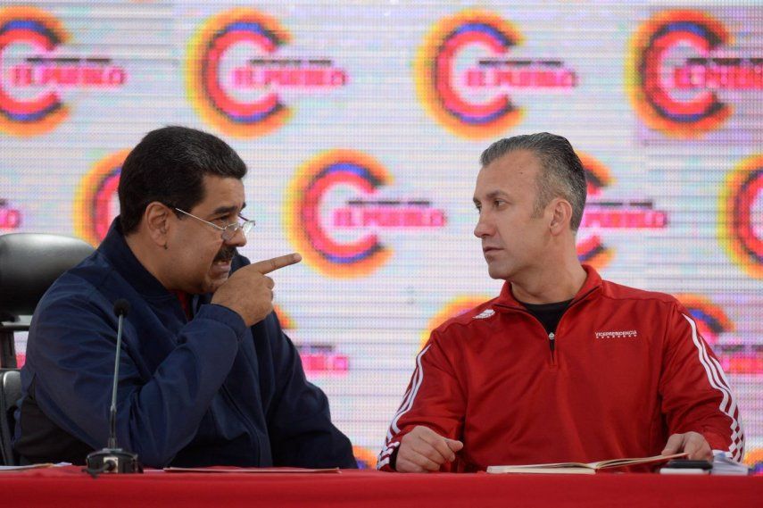 El dictador Nicolás Maduro y Tareck El Aissami.