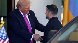 El presidente Donald J. Trump recibe en la Casa Blanca a su contraparte, el ucraniano Volodimir Zelenski.