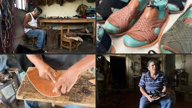 El trabajo artesanal que requieren los huaraches viene de generaciones en Villa Hidalgo Yalalag.