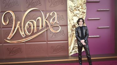 Timothée Chalamet llega al estreno de Wonka el domingo 10 de diciembre de 2023, en el cine Regency Village en Westwood, California.