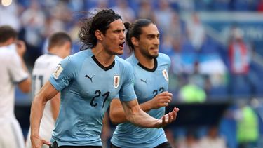Cavani se estrenó como goleador en esta Copa del Mundo.