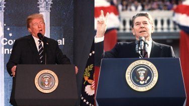 Trump y Reagan.&nbsp;