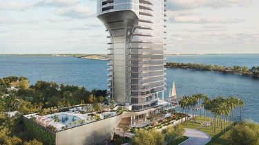 imagen diseñada de lo que será la impresionante torre de 47 pisos de Una Residences, en Miami.&nbsp;