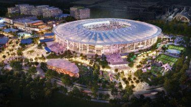 Vista de cómo quedará el nuevo estadio del Inter Miami con capacidad para más de 26.000 aficionados.