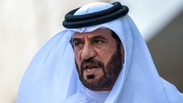 El presidente de la FIA, Mohammed Ben Sulayem, antes de la celebración del Gran Premio de Catar de la Fórmula 1, el 29 de noviembre de 2025.
