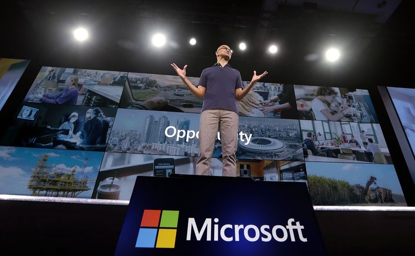 Fotograf&iacute;a del 6 de mayo de 2019 del director general de Microsoft, Satya Nadella, en la conferencia anual de la compa&ntilde;&iacute;a en Seattle.