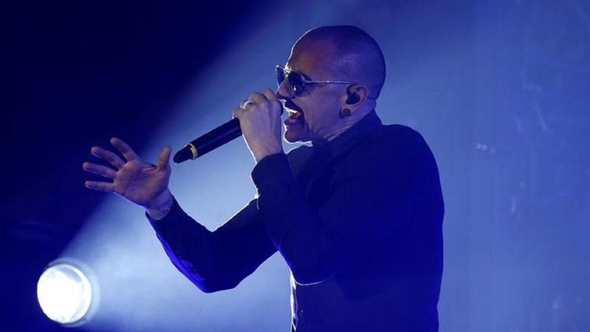 El cantante Chester Bennington.