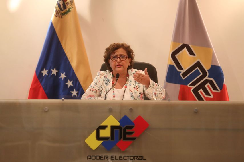 Tibisay Lucena, presidenta del Consejo Nacional Electoral de Venezuela